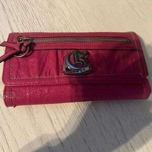 Pink guess wallet